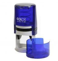 Оснастка для круглой печати Colop D40 с крышкой, индиго